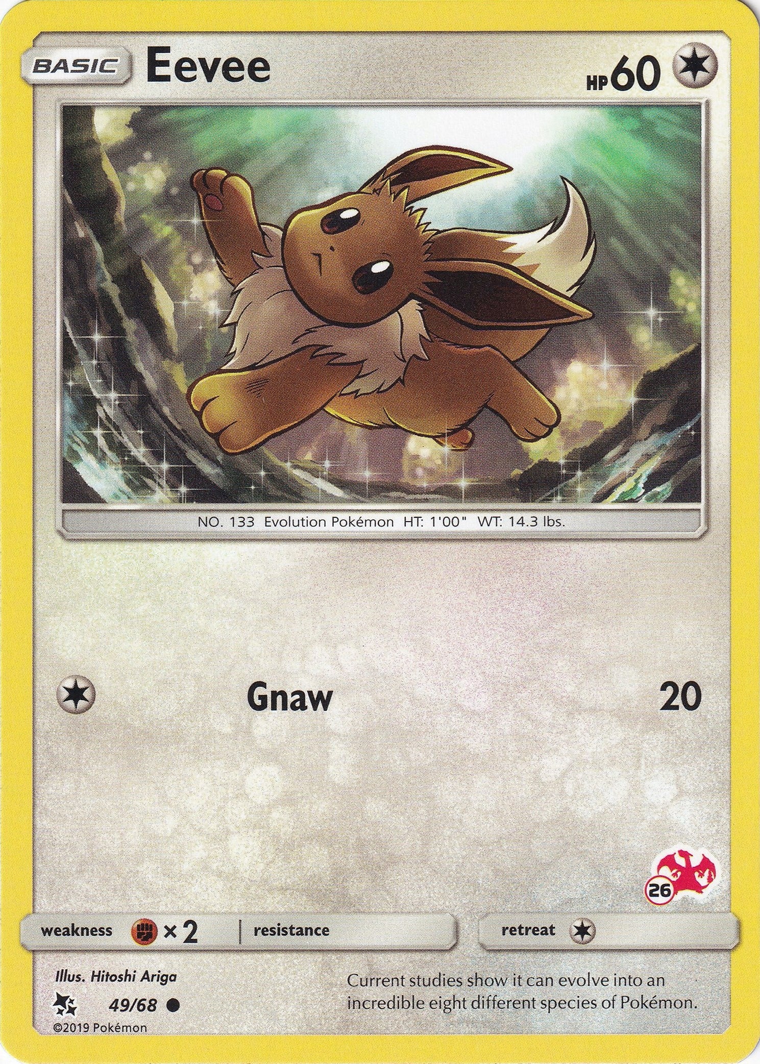 Image for Eevee - 49/68 (#26 Charizard Stamped) (049/068) (Battle Academy) (BTA) - Pokemon