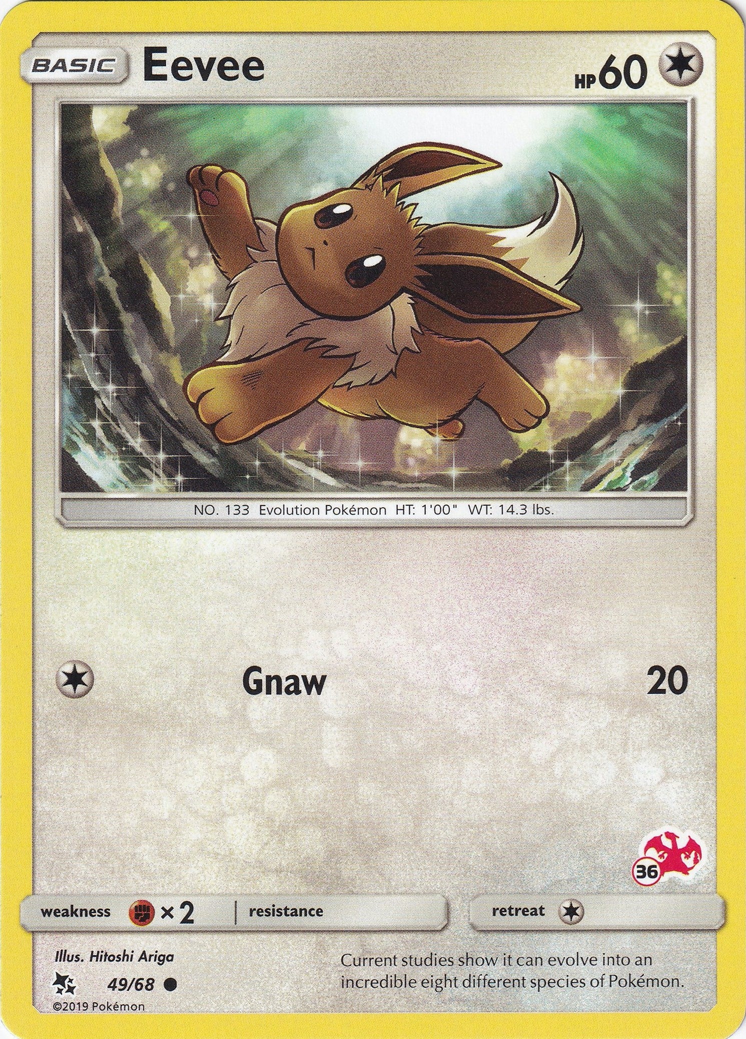 Image for Eevee - 49/68 (#36 Charizard Stamped) (049/068) (Battle Academy) (BTA) - Pokemon