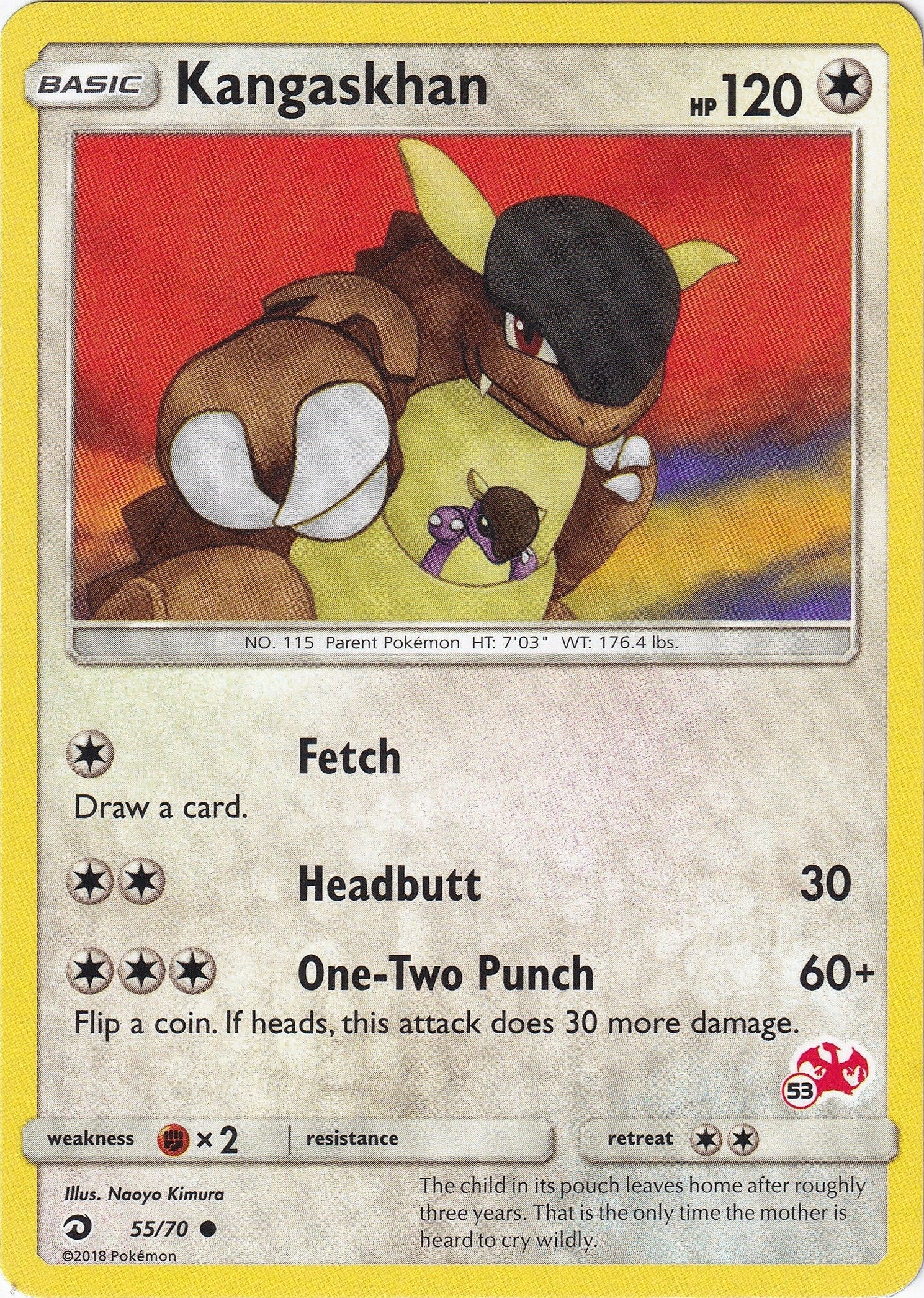 Image for Kangaskhan - 55/70 (#53 Charizard Stamped) (055/070) (Battle Academy) (BTA) - Pokemon