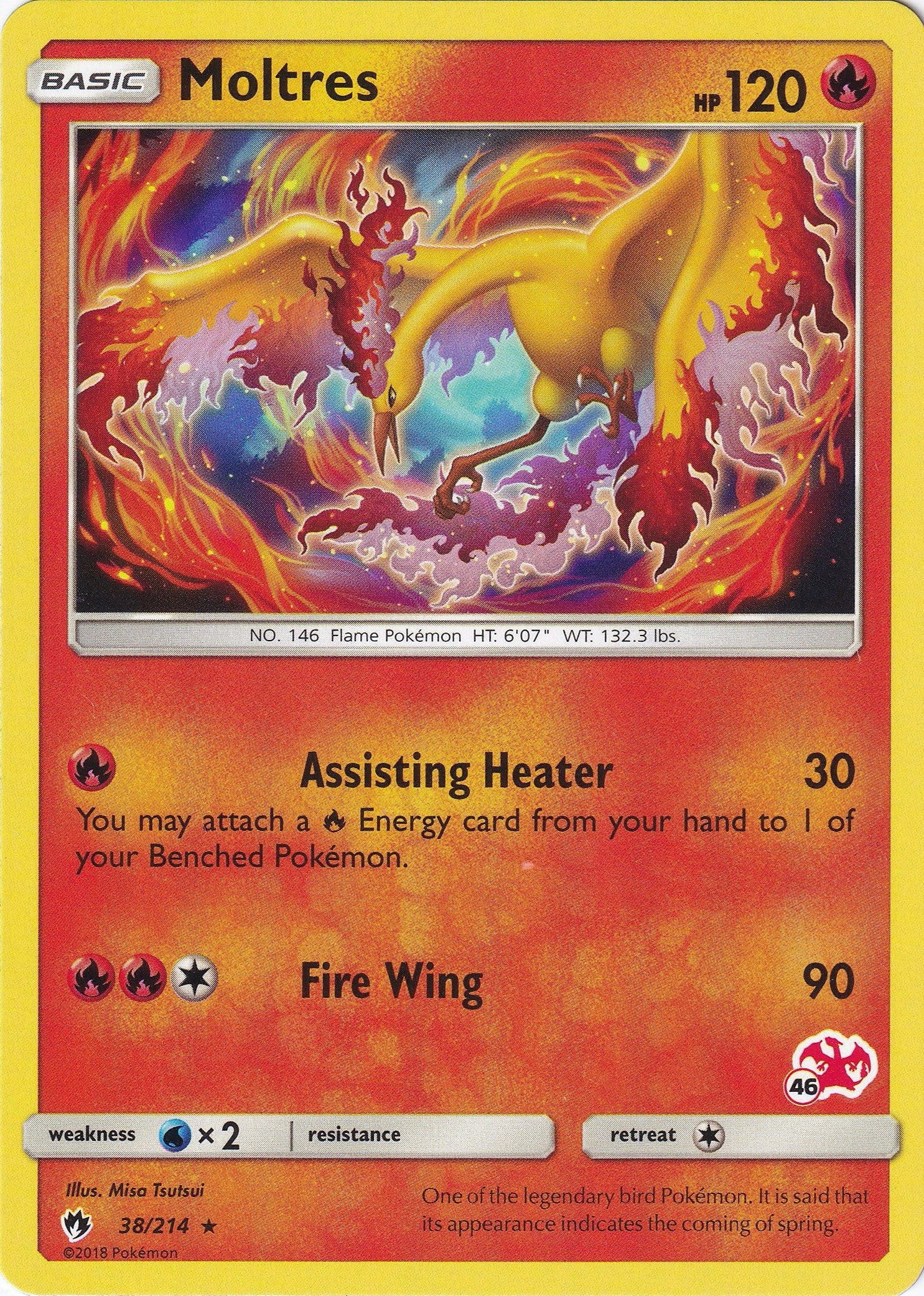 Image for Moltres - 38/214 (#46 Charizard Stamped) (038/214) (Battle Academy) (BTA) - Pokemon