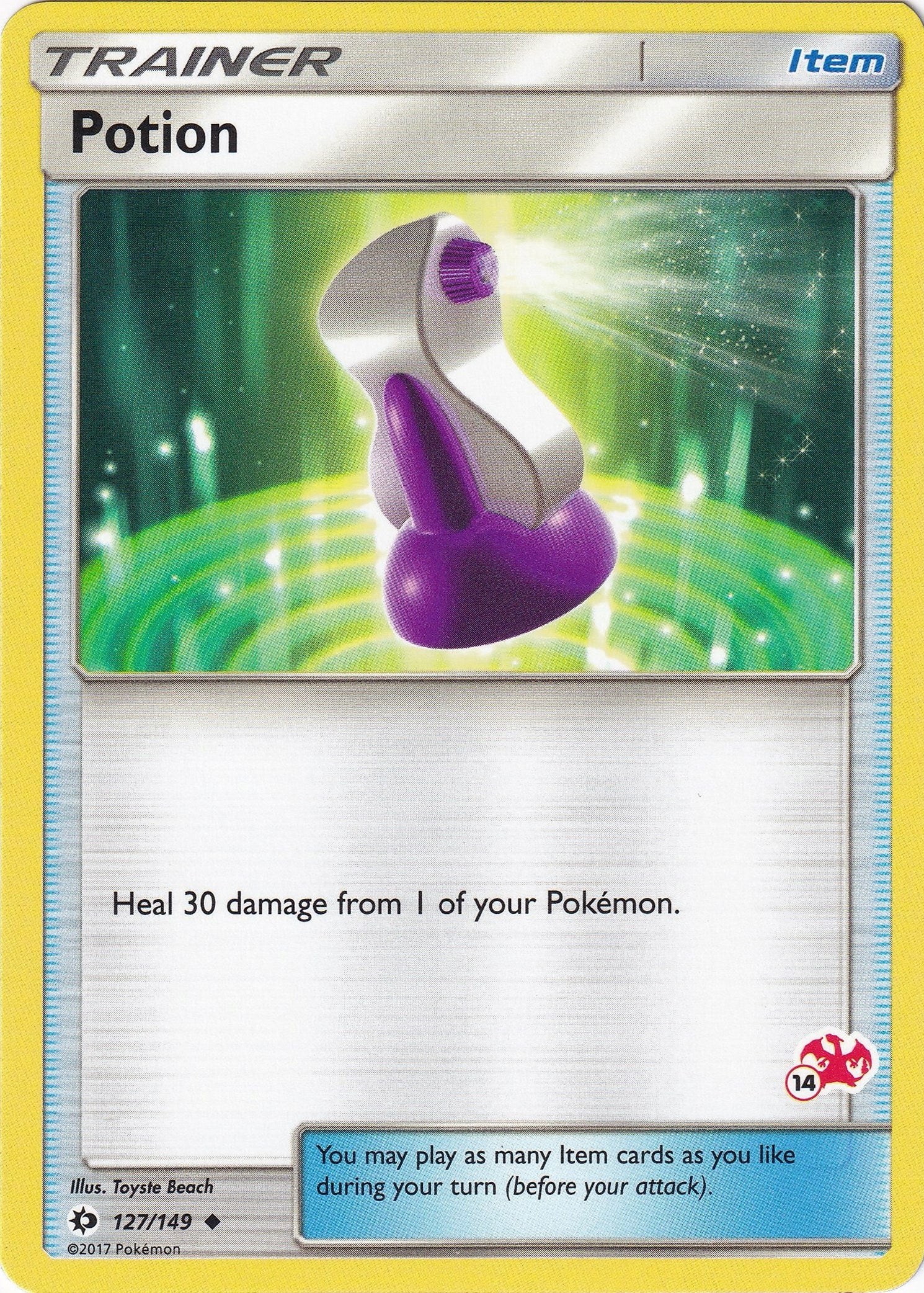 Image for Potion - 127/149 (#14 Charizard Stamped) (127/149) (Battle Academy) (BTA) - Pokemon
