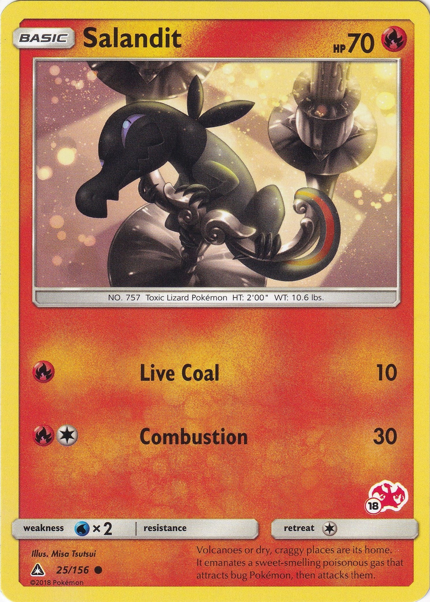 Image for Salandit - 25/156 (#18 Charizard Stamped) (025/156) (Battle Academy) (BTA) - Pokemon