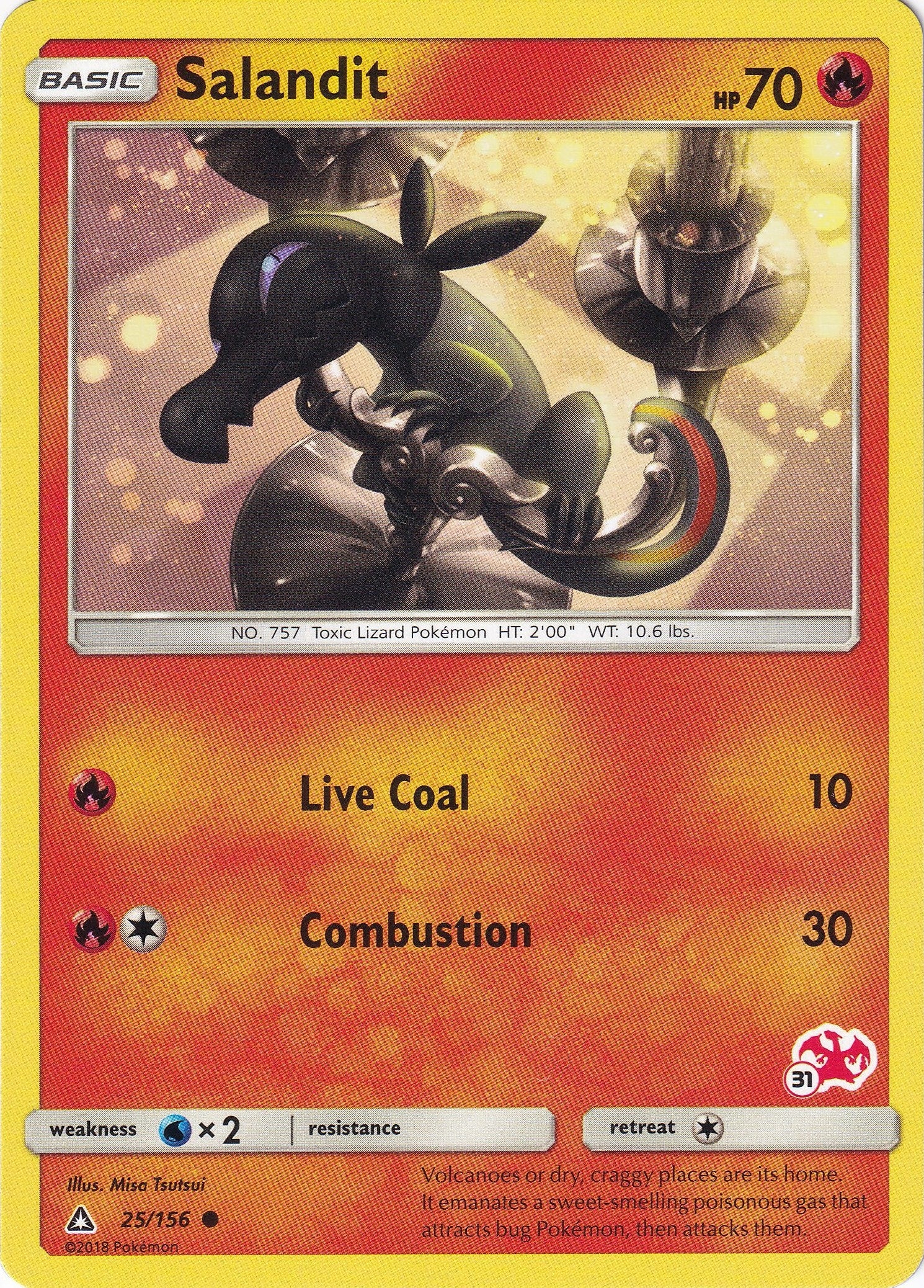 Image for Salandit - 25/156 (#31 Charizard Stamped) (025/156) (Battle Academy) (BTA) - Pokemon