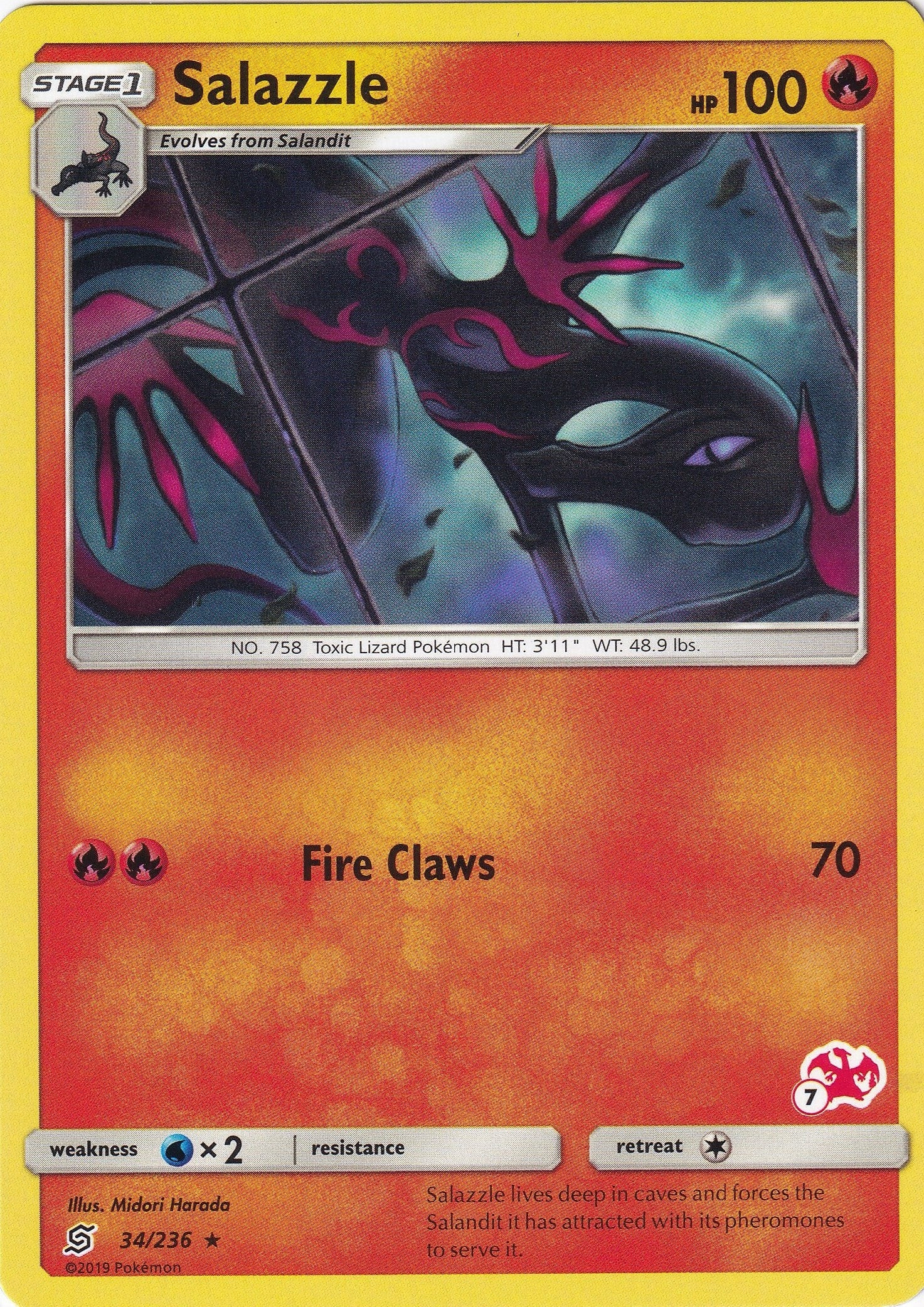 Image for Salazzle - 34/236 (#7 Charizard Stamped) (034/236) (Battle Academy) (BTA) - Pokemon