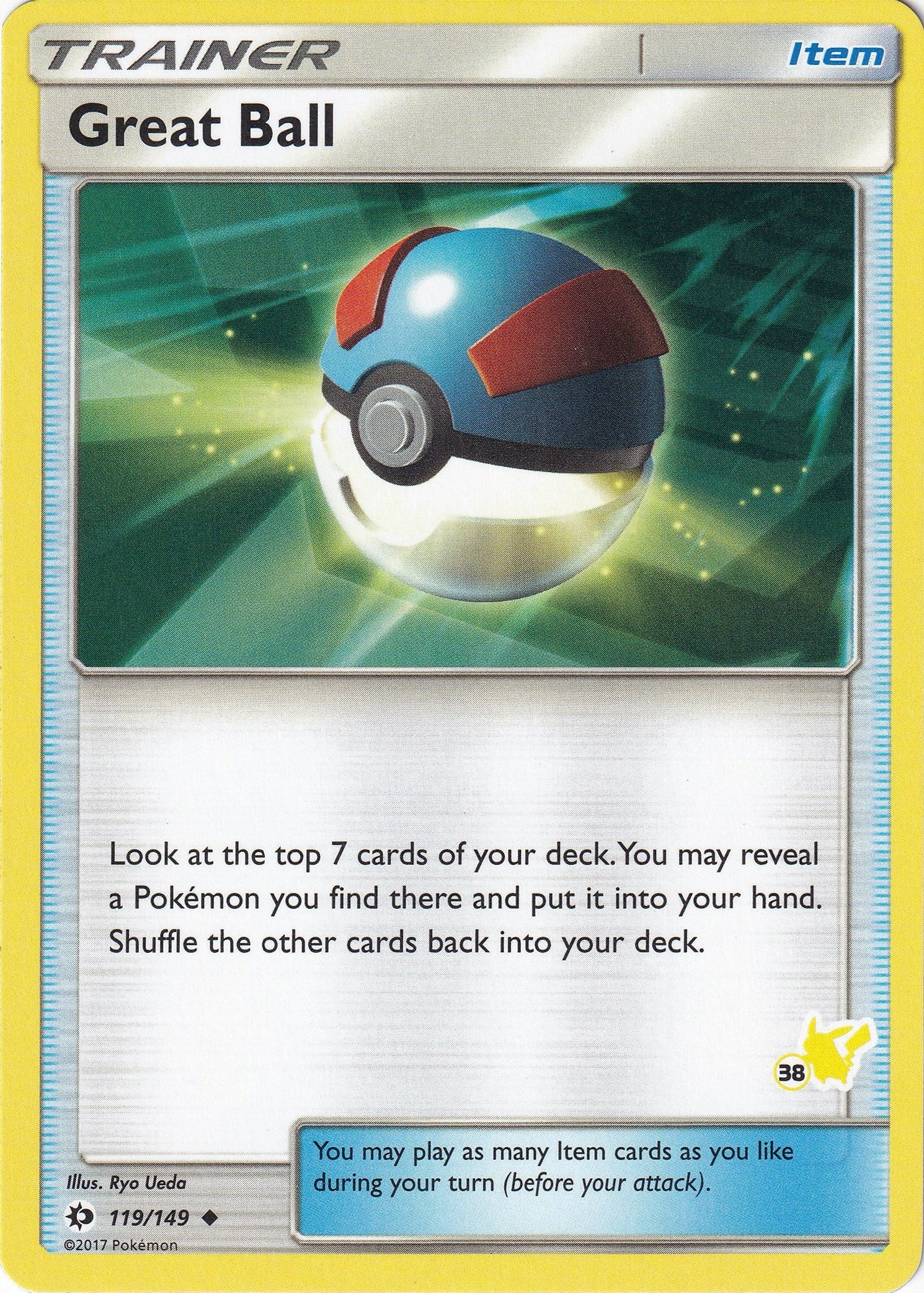 Image for Great Ball - 119/149 (#38 Pikachu Stamped) (119/149) (Battle Academy) (BTA) - Pokemon
