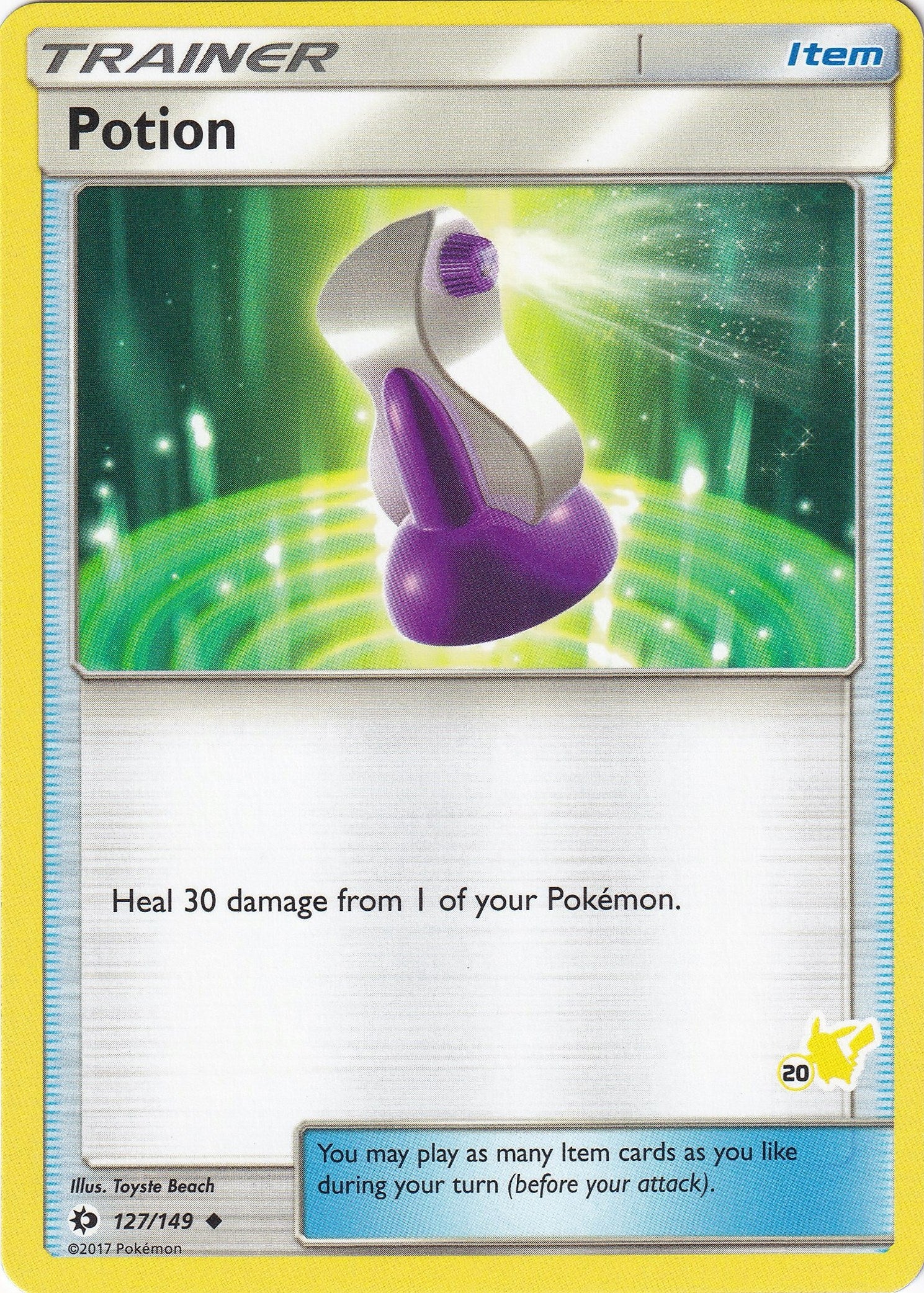Image for Potion - 127/149 (#20 Pikachu Stamped) (127/149) (Battle Academy) (BTA) - Pokemon