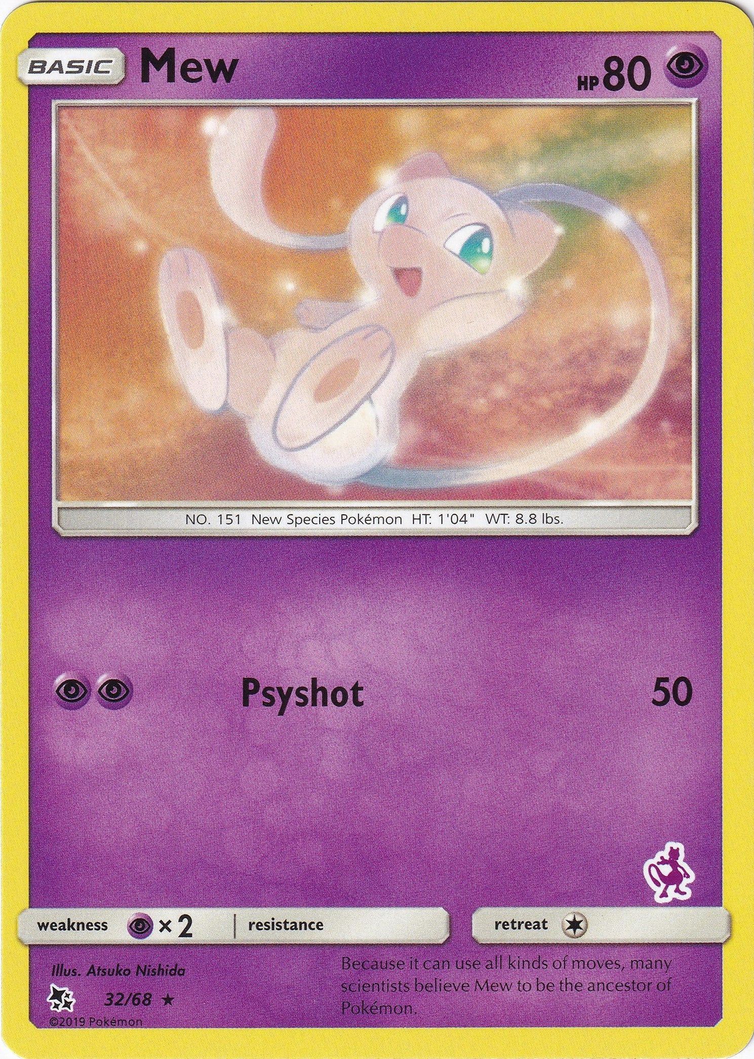 Image for Mew - 32/68 (Mewtwo Stamped) (032/068) (Battle Academy) (BTA) - Pokemon
