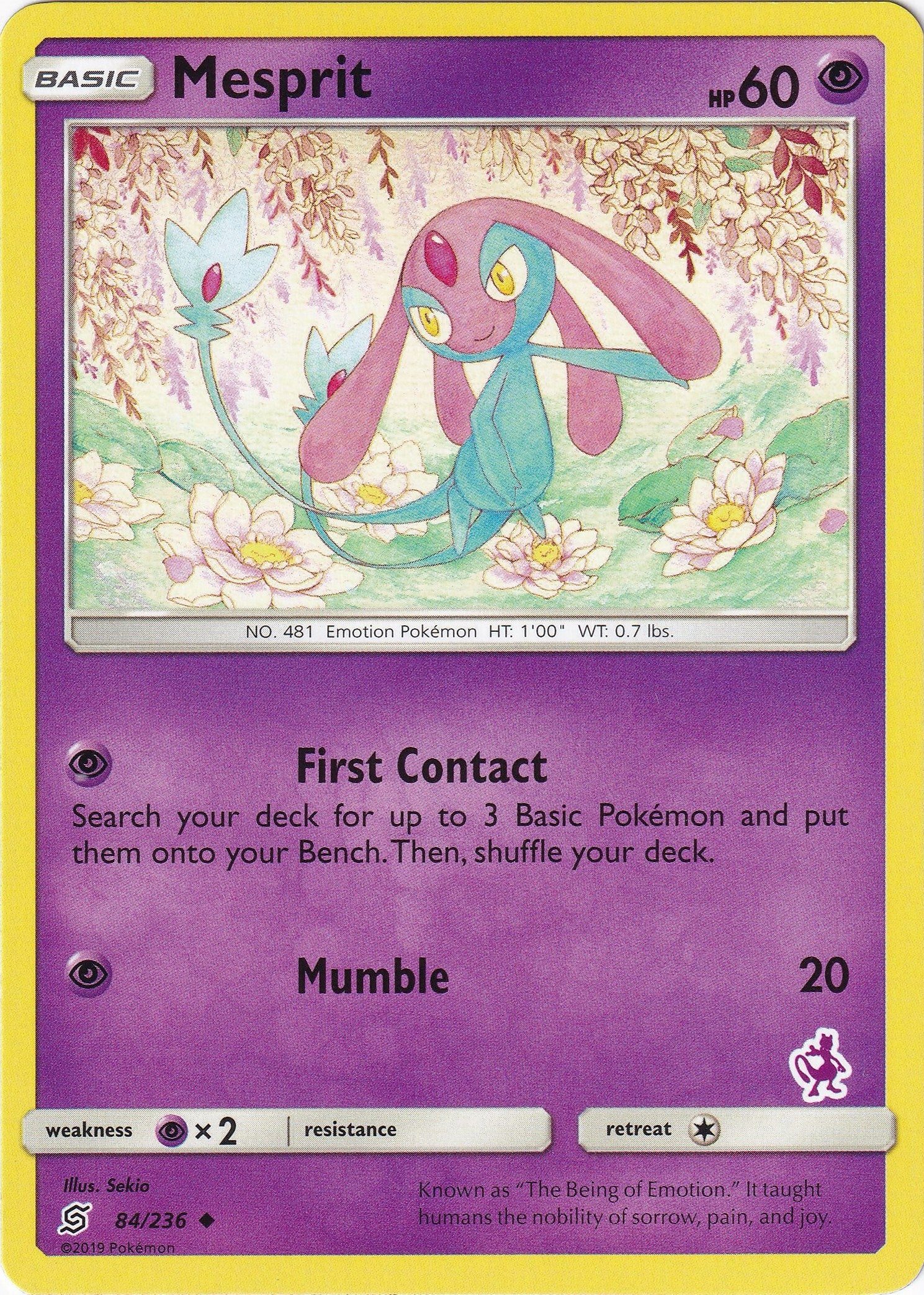 Image for Mesprit - 84/236 (Mewtwo Stamped) (084/236) (Battle Academy) (BTA) - Pokemon