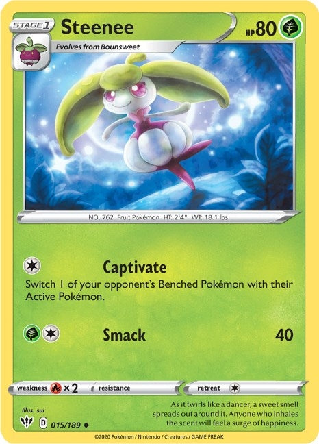 Image for Steenee (015/189) (SWSH03: Darkness Ablaze) (SWSH03) - Pokemon
