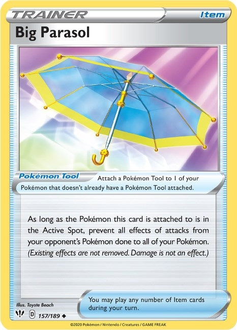 Image for Big Parasol (157/189) (SWSH03: Darkness Ablaze) (SWSH03) - Pokemon