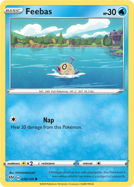 Image for Feebas (038/189) (SWSH03: Darkness Ablaze) (SWSH03) - Pokemon