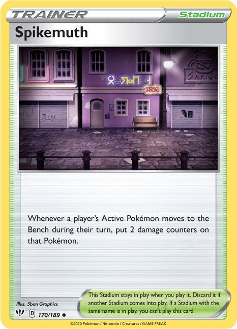 Image for Spikemuth (170/189) (SWSH03: Darkness Ablaze) (SWSH03) - Pokemon