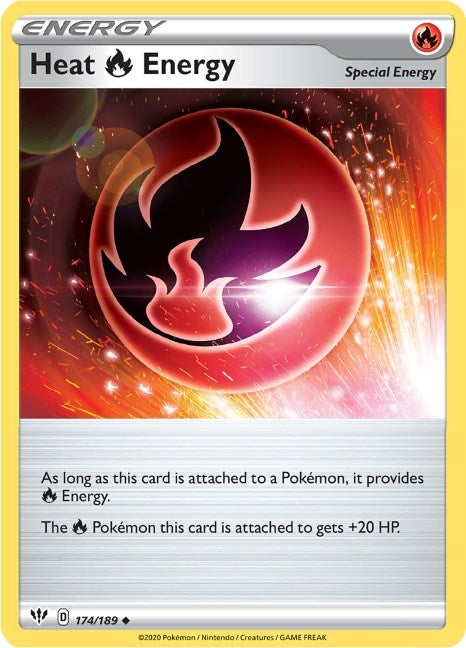 Image for Heat R Energy (174/189) (SWSH03: Darkness Ablaze) (SWSH03) - Pokemon