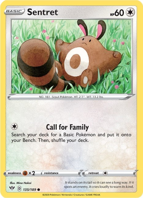 Image for Sentret (135/189) (SWSH03: Darkness Ablaze) (SWSH03) - Pokemon