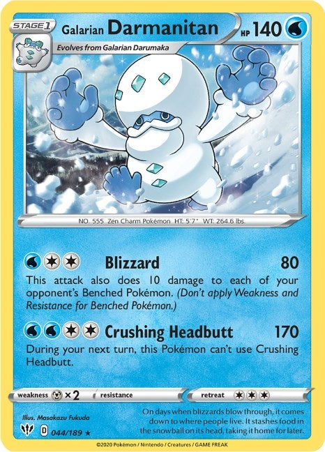 Image for Galarian Darmanitan (44) (044/189) (SWSH03: Darkness Ablaze) (SWSH03) - Pokemon