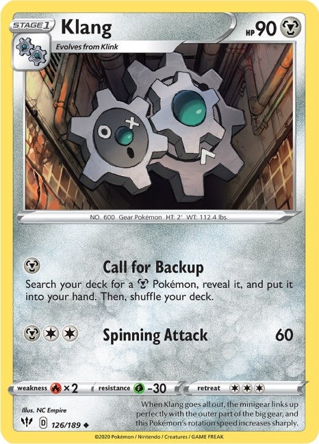 Image for Klang (126/189) (SWSH03: Darkness Ablaze) (SWSH03) - Pokemon