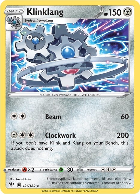 Image for Klinklang (127/189) (SWSH03: Darkness Ablaze) (SWSH03) - Pokemon