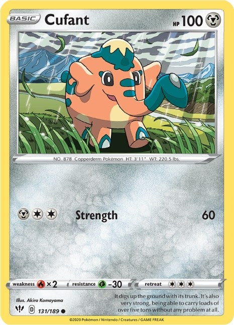 Image for Cufant (131/189) (SWSH03: Darkness Ablaze) (SWSH03) - Pokemon