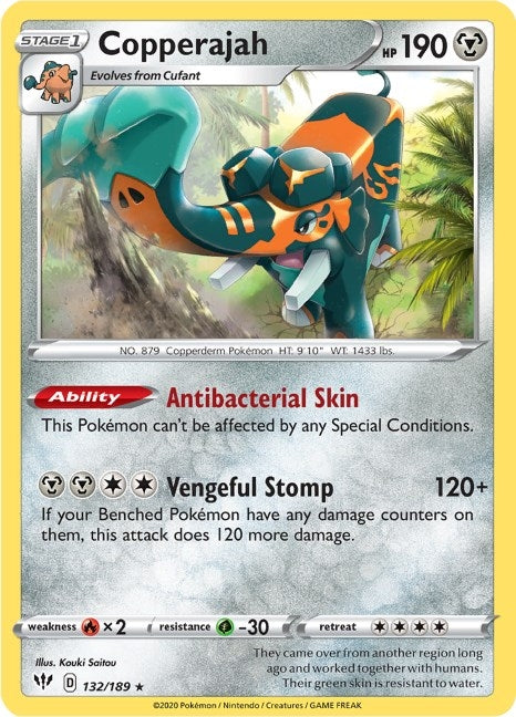 Image for Copperajah (132/189) (SWSH03: Darkness Ablaze) (SWSH03) - Pokemon
