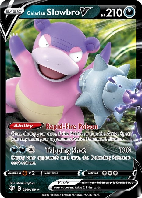 Image for Galarian Slowbro V (099/189) (SWSH03: Darkness Ablaze) (SWSH03) - Pokemon