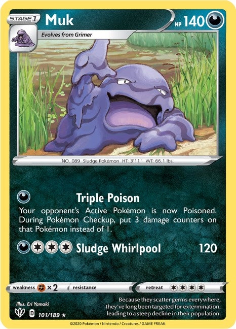 Image for Muk (101/189) (SWSH03: Darkness Ablaze) (SWSH03) - Pokemon