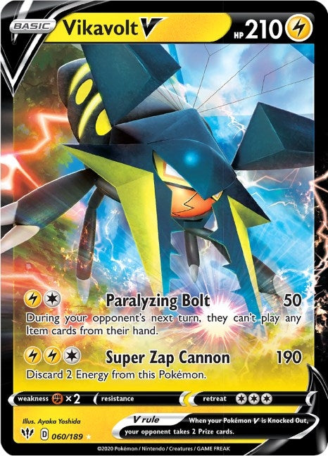 Image for Vikavolt V (060/189) (SWSH03: Darkness Ablaze) (SWSH03) - Pokemon