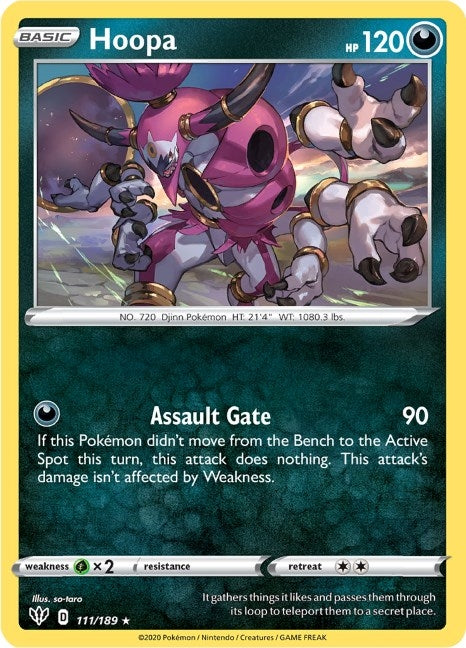 Image for Hoopa (111/189) (SWSH03: Darkness Ablaze) (SWSH03) - Pokemon