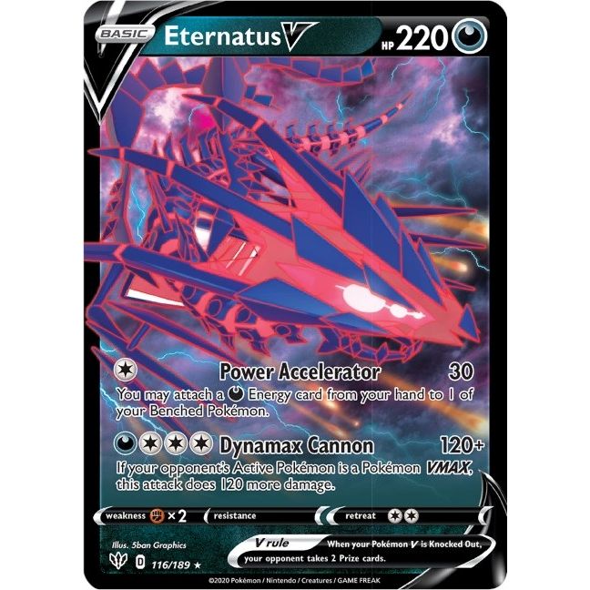 Eternatus V (116/189) (SWSH03: Darkness Ablaze) - PokeBox USA