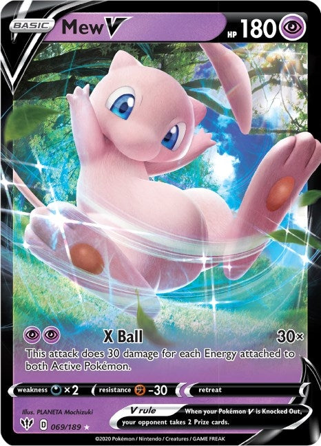 Mew V (069/189) (SWSH03: Darkness Ablaze)