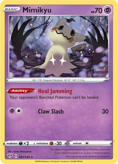 Image for Mimikyu (081/189) (SWSH03: Darkness Ablaze) (SWSH03) - Pokemon