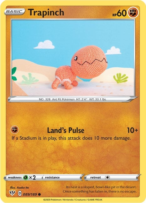 Image for Trapinch (089/189) (SWSH03: Darkness Ablaze) (SWSH03) - Pokemon