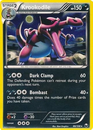 Image for Krookodile - 66/108 (Cosmos Holo) (066/108) (Blister Exclusives) (BLE) - Pokemon