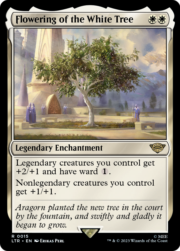 Flowering of the White Tree (LTR-015) [The Lord of the Rings: Tales of Middle-earth] Foil