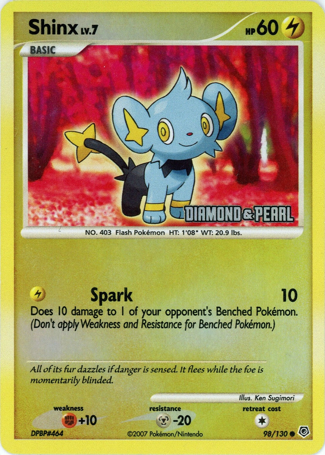 Image for Shinx - 98/130 [Diamond & Pearl] (098/130) (Burger King Promos) (BKP) - Pokemon