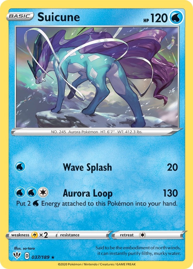 Image for Suicune (037/189) (Deck Exclusives) (PR) - Pokemon