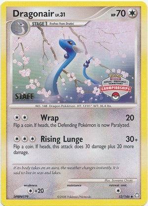 Image for Dragonair - 52/146 (State Championships) [Staff] (52/146) (League & Championship Cards) (PR) - Pokemon