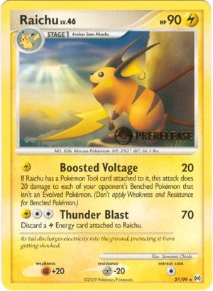 Image for Raichu - 27/99 (Prerelease) (27/99) (Nintendo Promos) (PR) - Pokemon