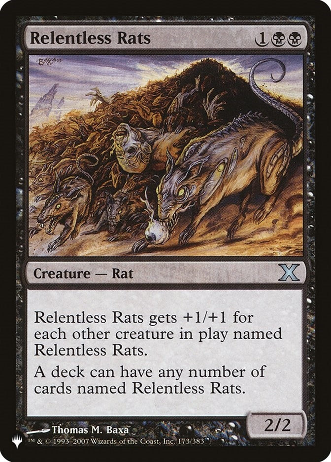 Relentless Rats (173/383) (The List Reprints)