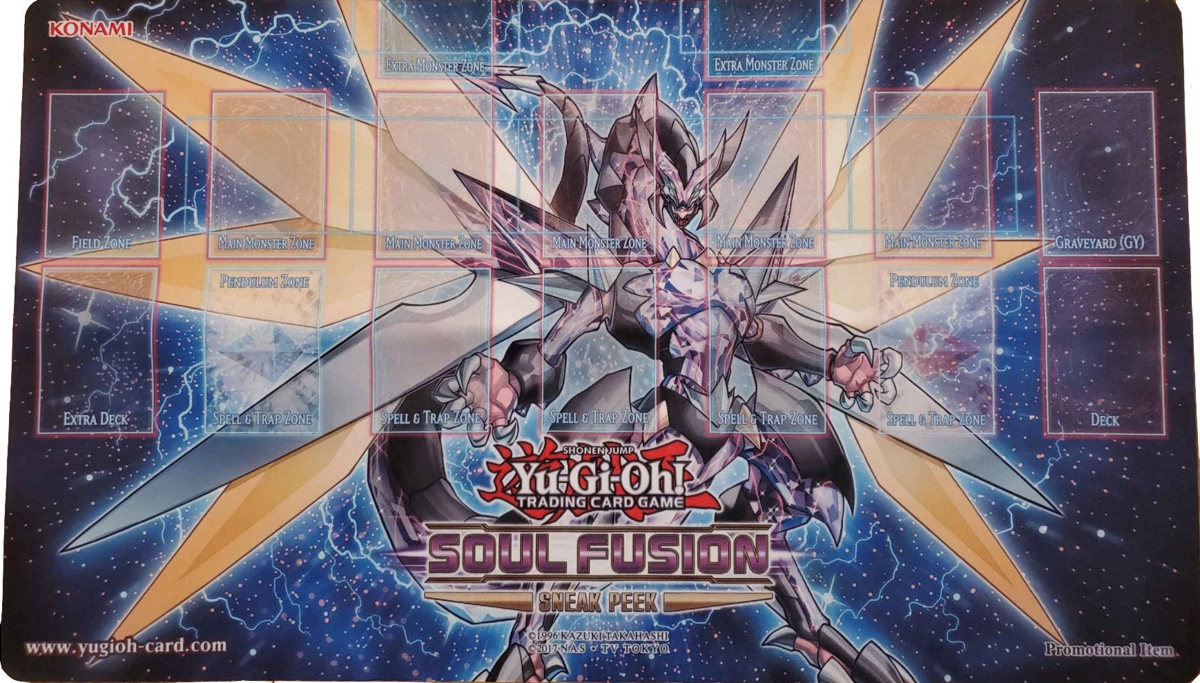 Image for Yu-Gi-Oh! Soul Fusion Sneak Peek Promo Game Mat - Cyberse Clock Dragon - Playmats