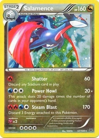 Image for Salamence - 57/108 (Cosmos Holo) (057/108) (Blister Exclusives) (BLE) - Pokemon