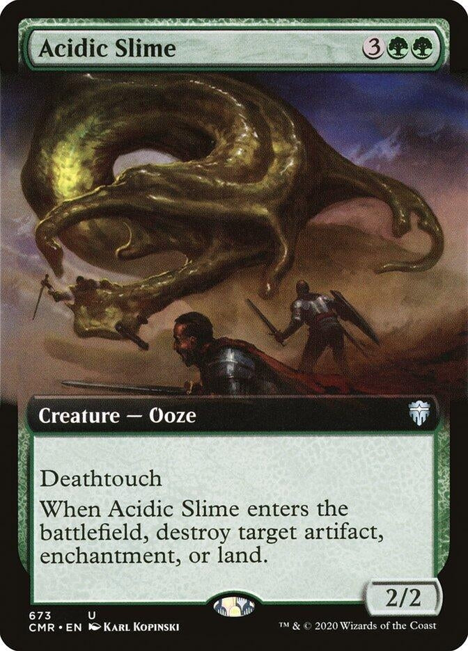 Acidic Slime (Extended Art) (673) (Commander Legends)