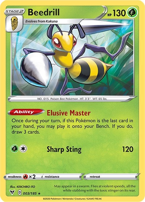 Image for Beedrill (003/185) (SWSH04: Vivid Voltage) (SWSH04) - Pokemon