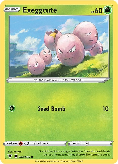 Image for Exeggcute (004/185) (SWSH04: Vivid Voltage) (SWSH04) - Pokemon