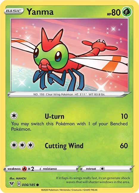 Image for Yanma (006/185) (SWSH04: Vivid Voltage) (SWSH04) - Pokemon