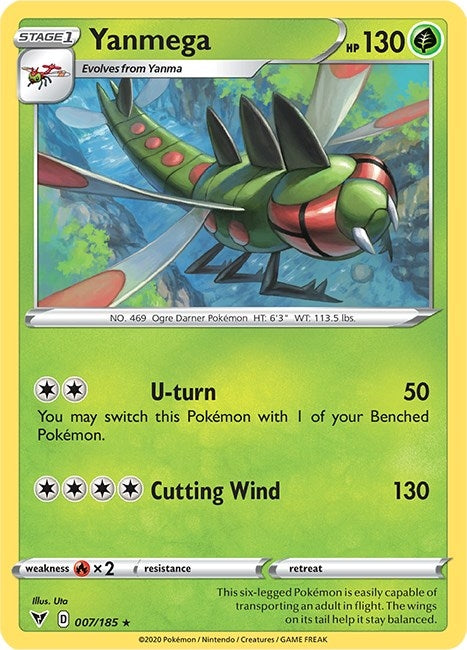 Image for Yanmega (007/185) (SWSH04: Vivid Voltage) (SWSH04) - Pokemon