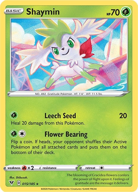 Image for Shaymin (015/185) (SWSH04: Vivid Voltage) (SWSH04) - Pokemon