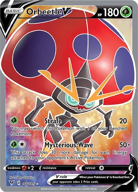 Image for Orbeetle V (Full Art) (166/185) (SWSH04: Vivid Voltage) (SWSH04) - Pokemon