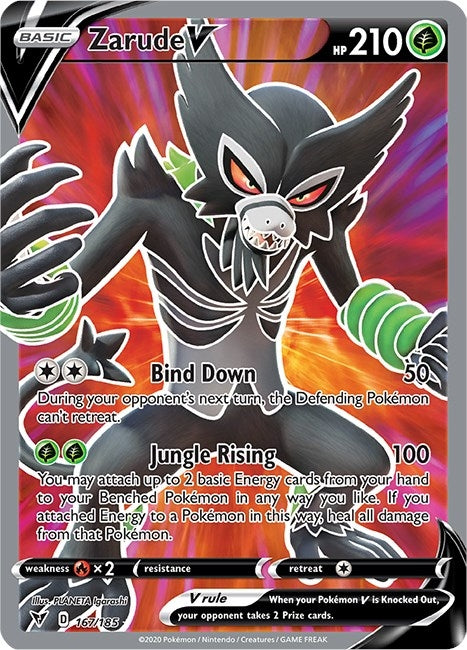 Zarude V (Full Art) (167/185) (SWSH04: Vivid Voltage)