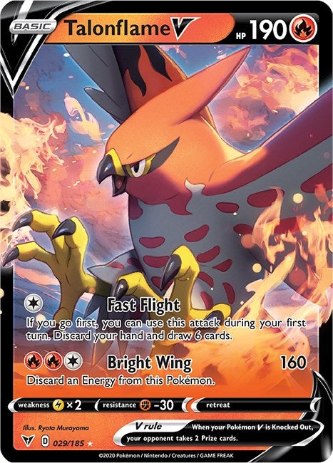 Image for Talonflame V (029/185) (SWSH04: Vivid Voltage) (SWSH04) - Pokemon