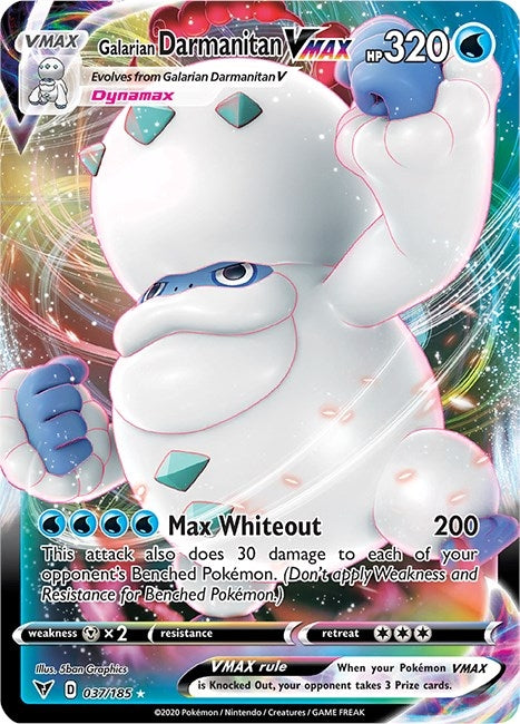 Image for Galarian Darmanitan VMAX (037/185) (SWSH04: Vivid Voltage) (SWSH04) - Pokemon